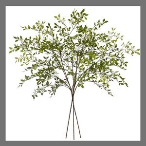 Uqueeten Artificial Green Plant Nantian Bamboo 43.3” High  Decoration,3Pcs Green